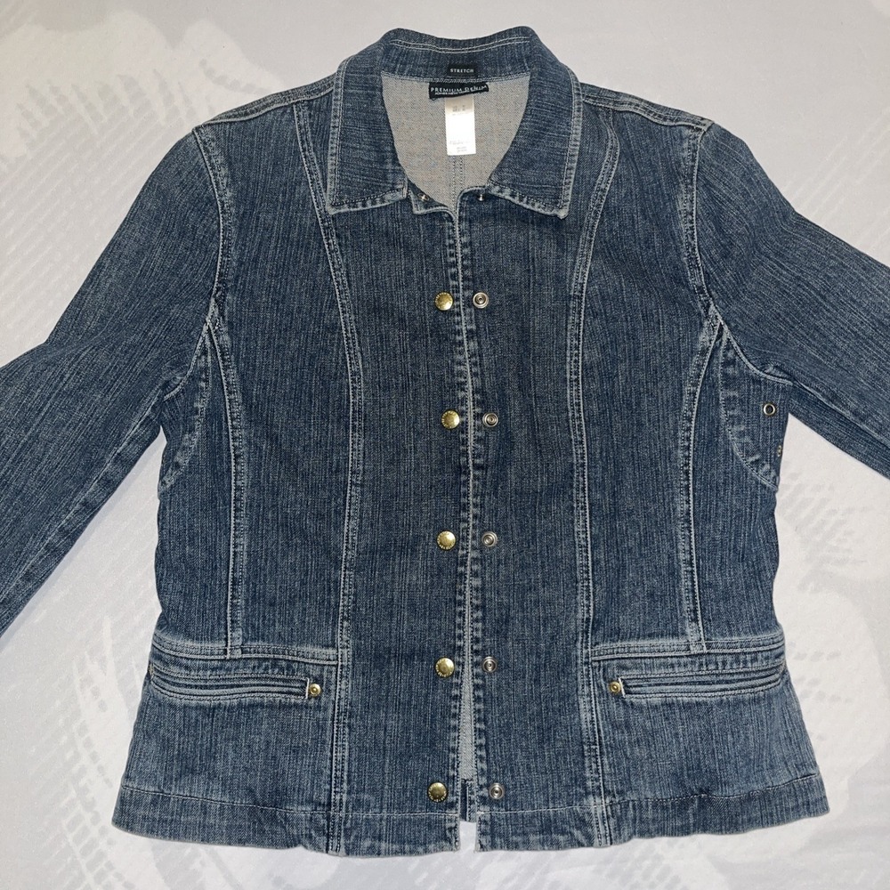 Jones New York Sport - Stretch Premium Denim Jacket - Women's Medium M